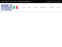 Tablet Screenshot of naturallyspeakingsf.com